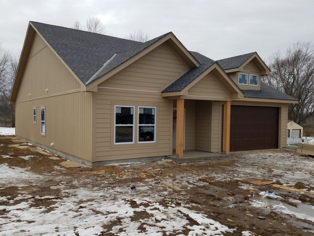 Framed Two 1,600 Square Foot Slab Homes - Oldham Buildings